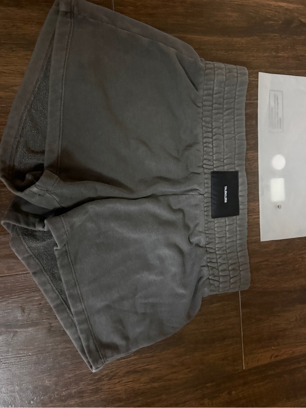 TALENTLESS Women's Charcoal Gray Athletic Pull-On Shorts